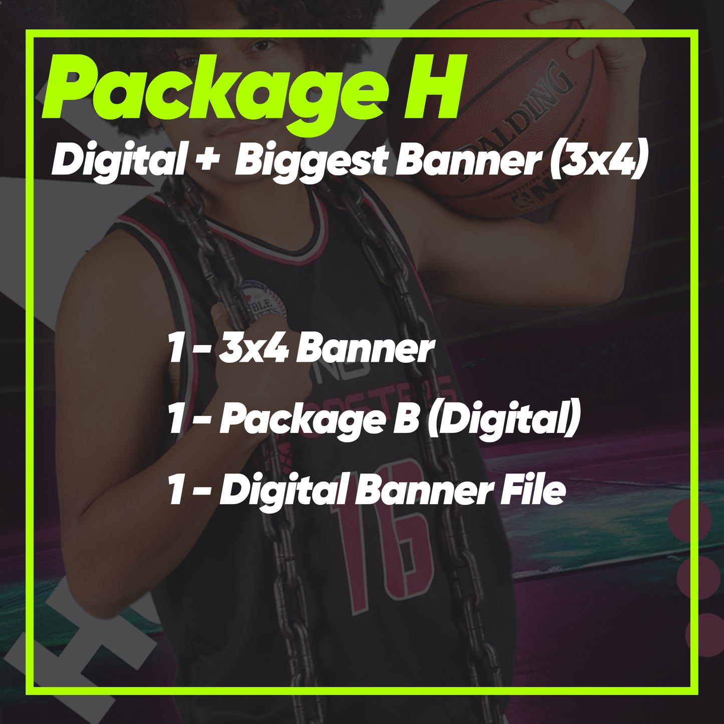 Package H - 3X4 Biggest Banner + Digitals