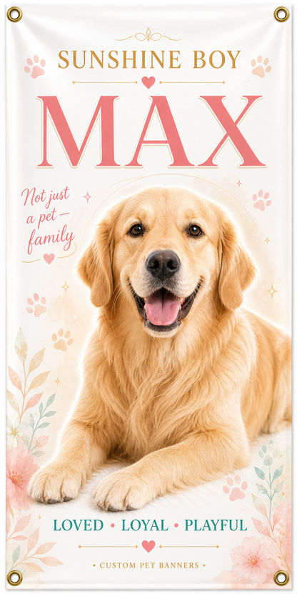 Custom Pet Photo Banner - Starting At $25