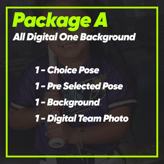 Package A - 2 Individuals 1 background/ 1 Team Photo (All Digital)