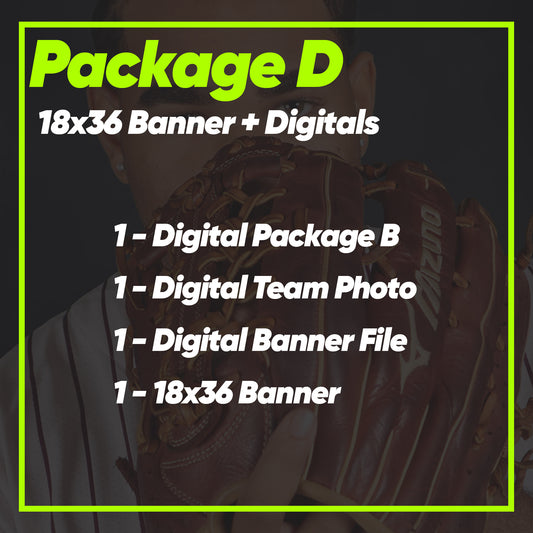 Package D - 18x36 Banner + Digitals